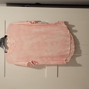 NWT Old Navy Luxe Pink Tie dyed Tee